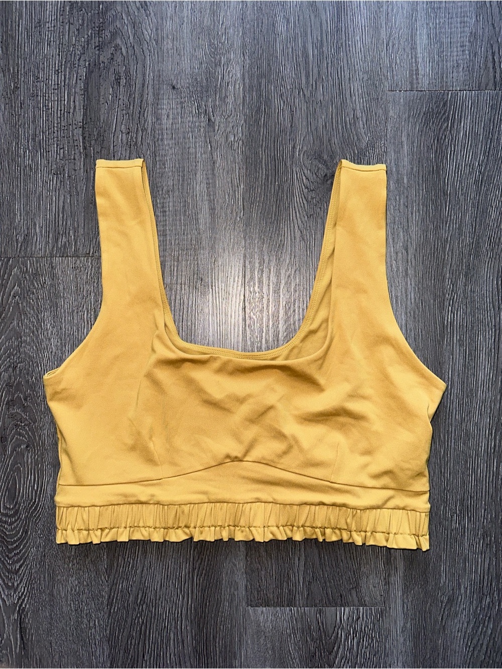 Isabella Midi Low Impact Sports Bra—Warm Olive